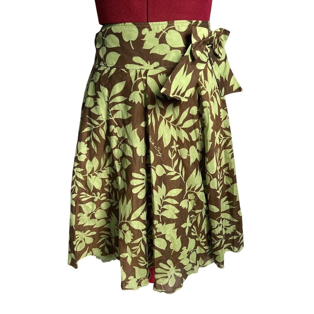 Miss Sixty Women’s Size Medium Cotton Silk Blend Floral Swing Skirt Lined
